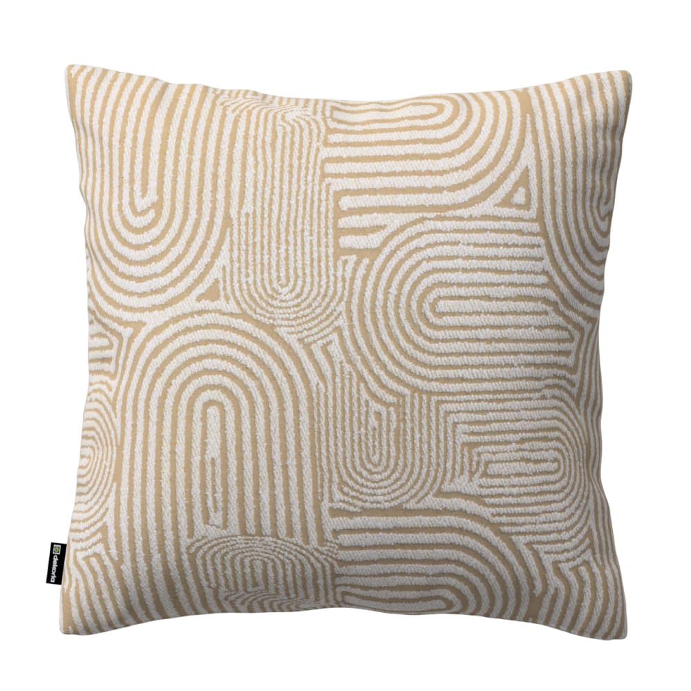 Dekoria Gemusterte Kissenhülle beige, 43x43 cm style landhaus - Stoff
