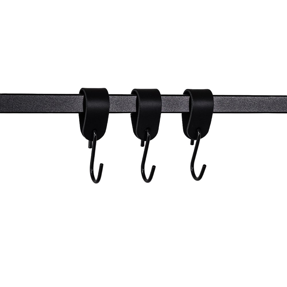 Metallbude 3er Set Garderobenhaken S-Haken, schwarz style industrial - Metall