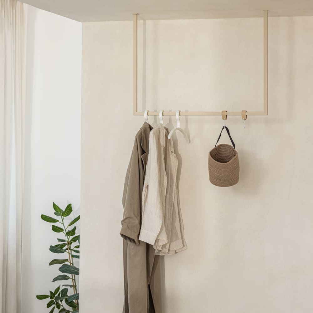 Kleiderstange aus Metall, 60 x 100 cm, beige - Maisons Du Monde