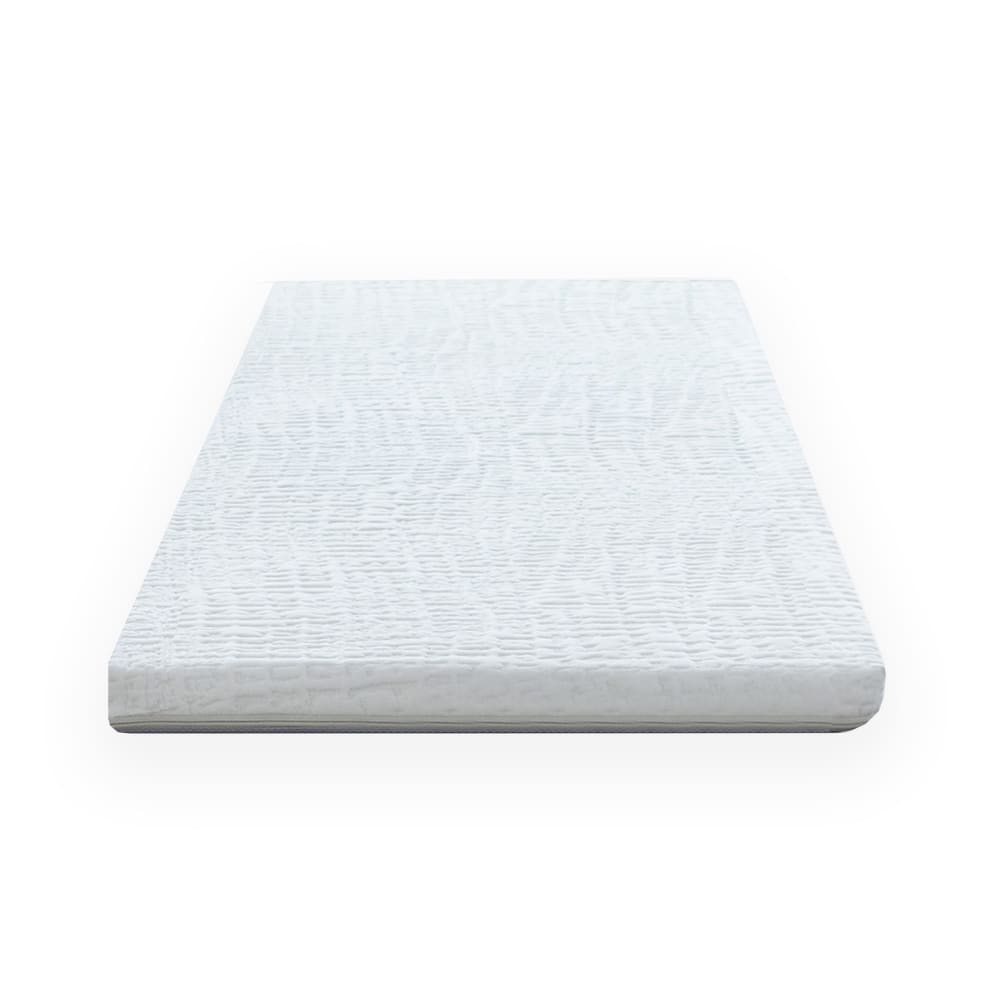 Idliterie Surmatelas latex 3 zones de confort 90x200 déhoussable Blanc Certifié Oeko-Tex Tissu