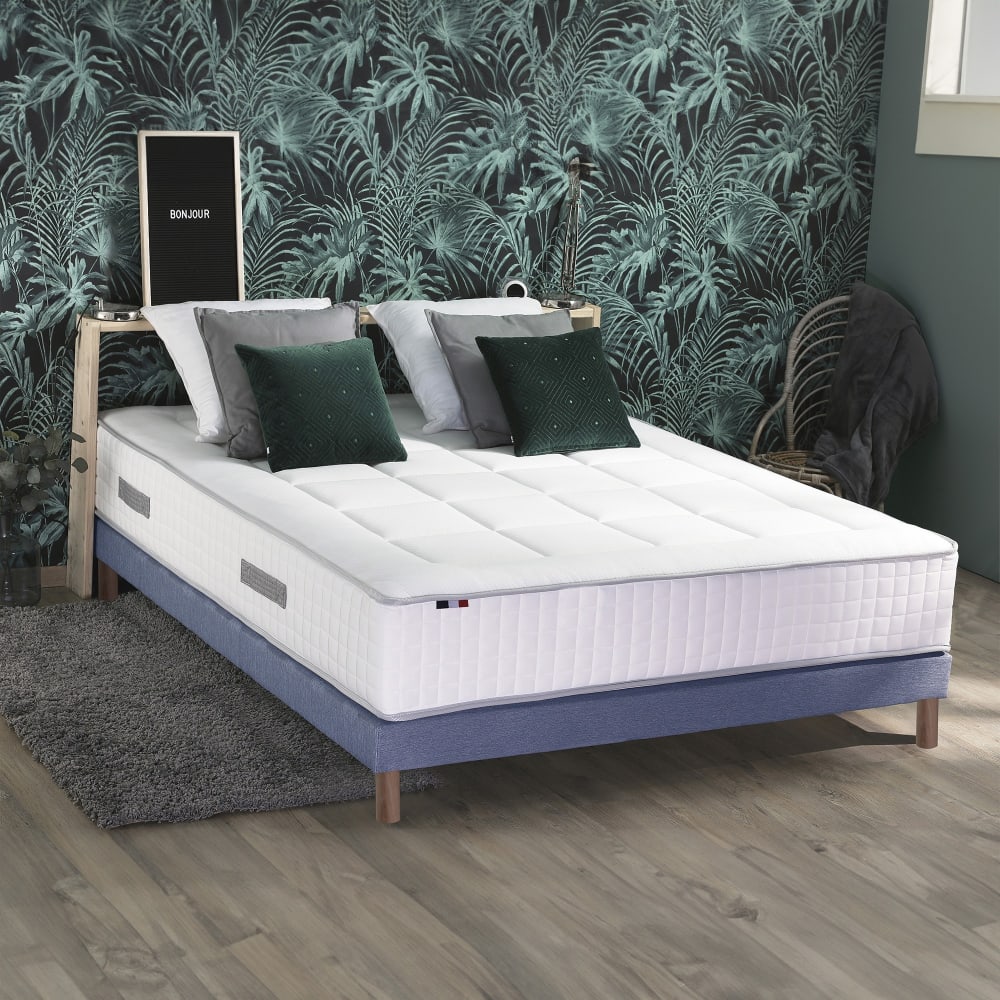 Ensemble matelas mémoire de forme sommier et couette 160x200 Ensemble matelas mémoire de forme sommier et couette 160x200