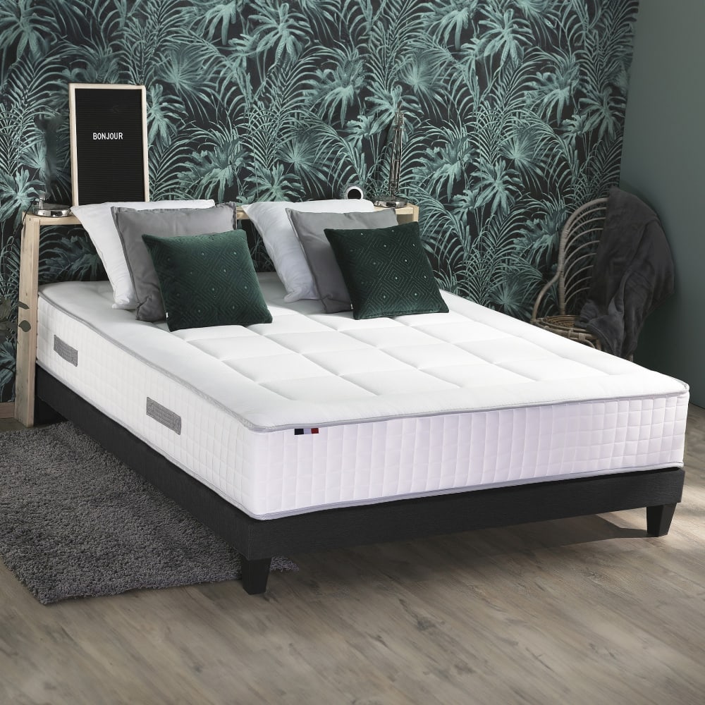 Matelas hybride 7 zones mémoire de forme sommier 140 x 190
