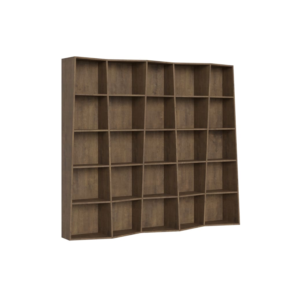 Itamoby Modernes Bücherregal Trek 5 Module Nussbaum style modern Braun Spanplatte