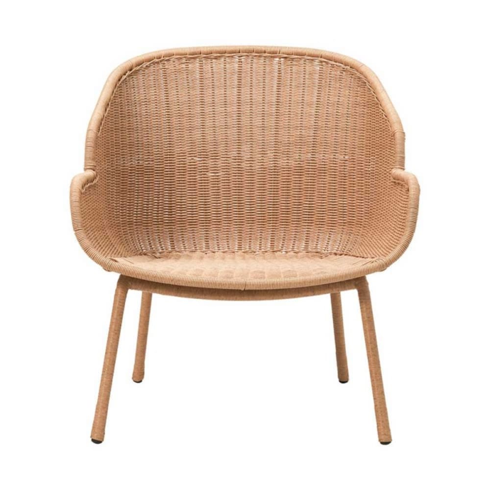 Fauteuil en osier clair