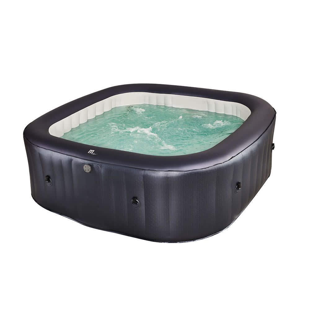 Spa gonflable gris anthracite - 930 L - 6 personnes