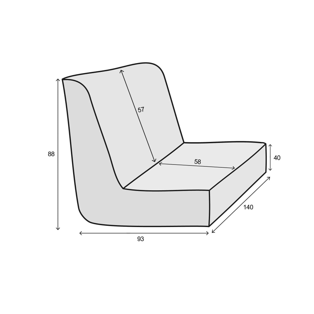 Housse de BZ en coton marron 140 x 190 cm - Maisons du Monde