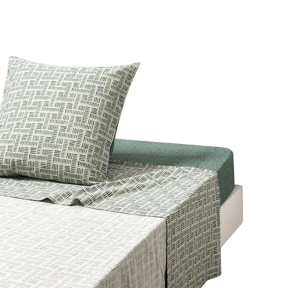 Drap plat en bambou kaki 240x300cm