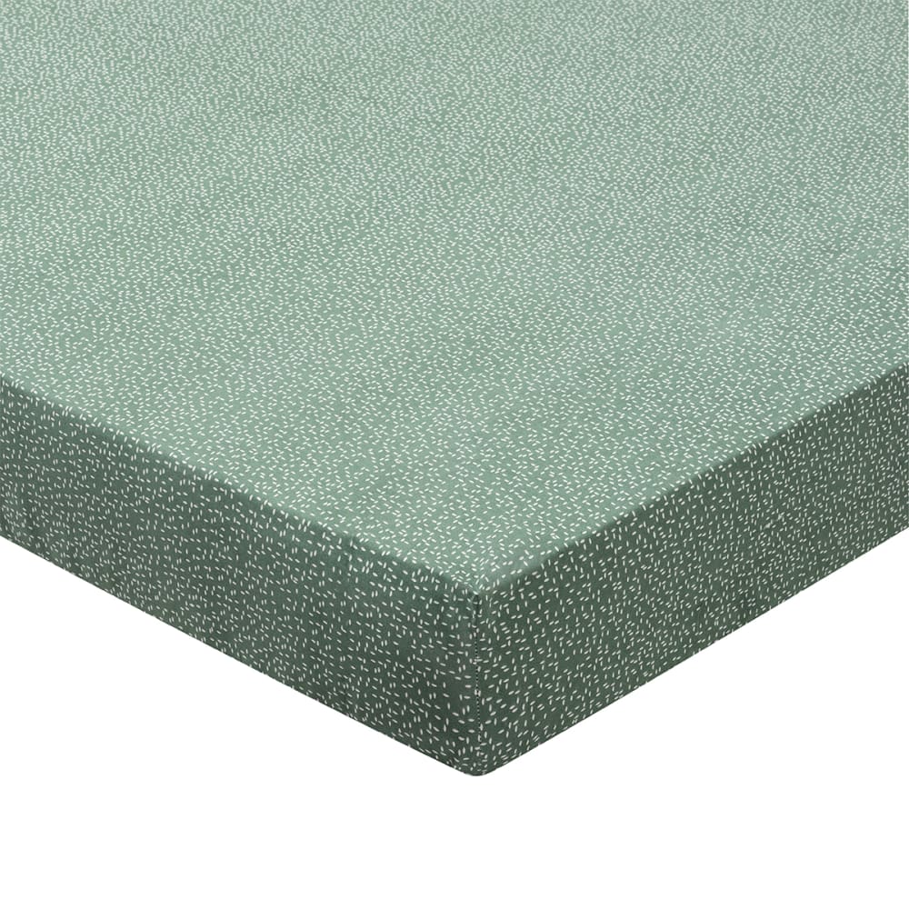 Drap housse en bambou vert 160x200cm