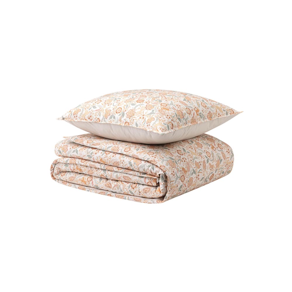 Parure de lit en percale de coton multicolore 260x240 - Maisons du Monde