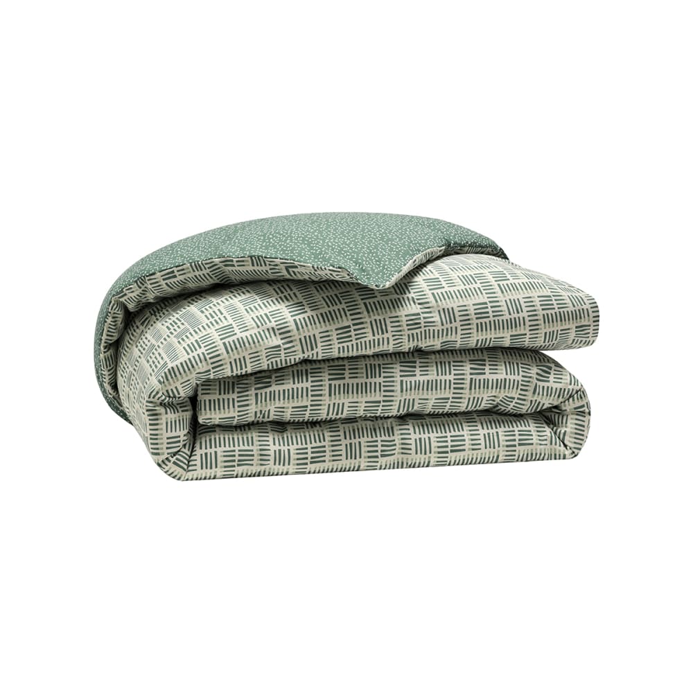 Parure de lit en bambou vert 140x200cm — vue 3