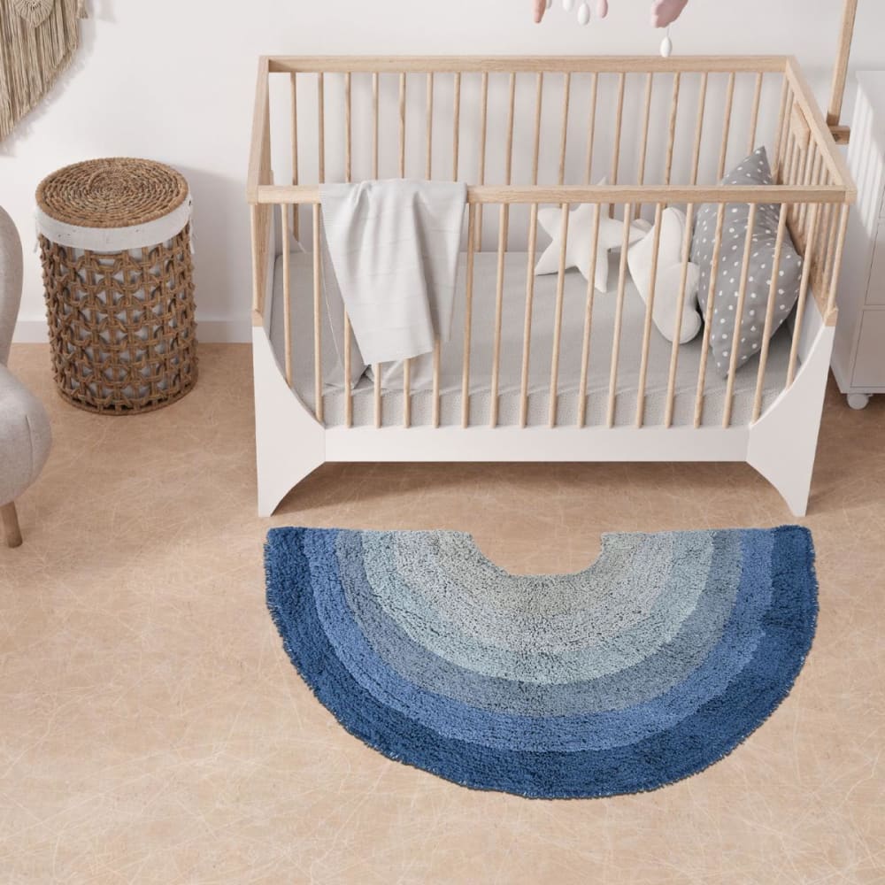 Handgetufteter Kinderteppich Aus Bio-baumwolle, Geometrisches