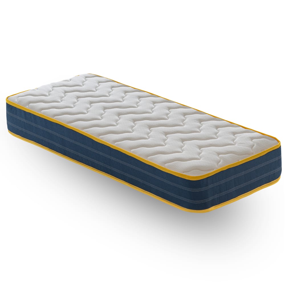 Materassiedoghe Matratze Taschenfederkern und Memory Foam 90X200 Höhe 23 cm BLAU PES - POLYESTER Baby