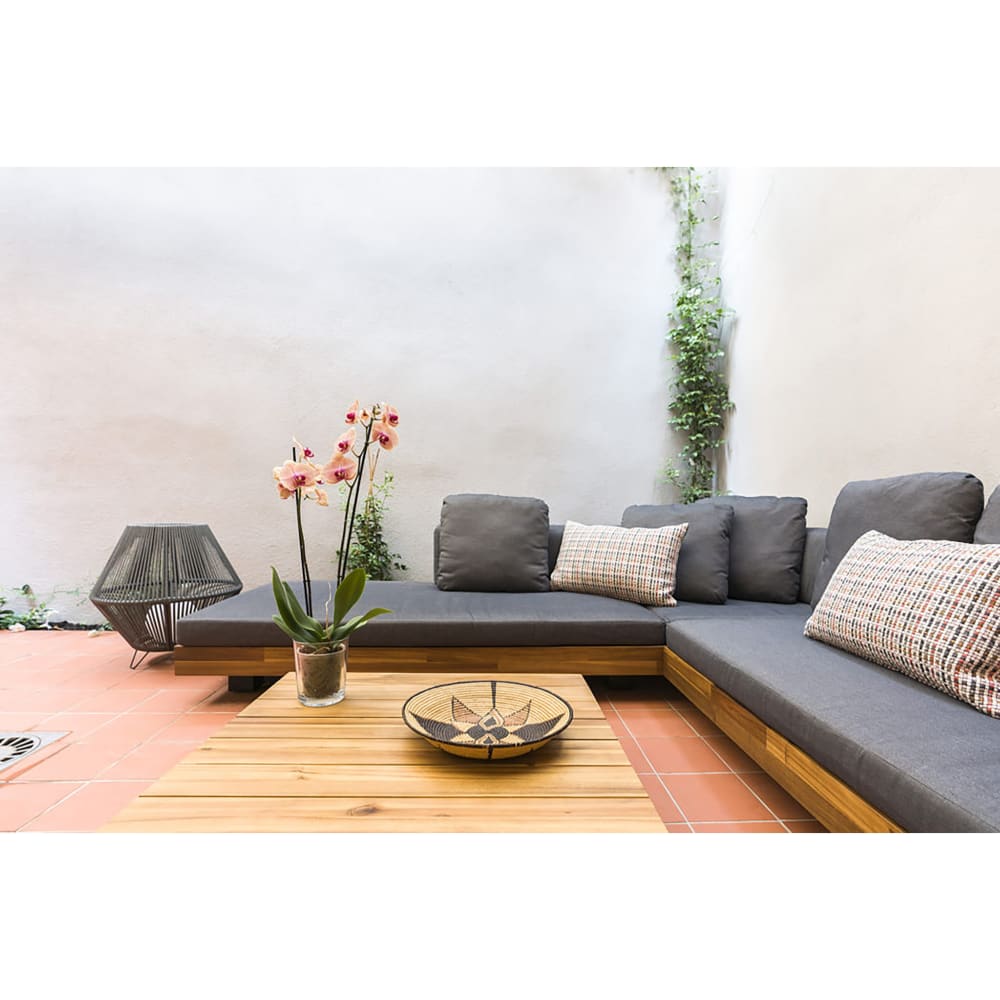Lampe à poser en métal, gris H : 35cm — vue 3