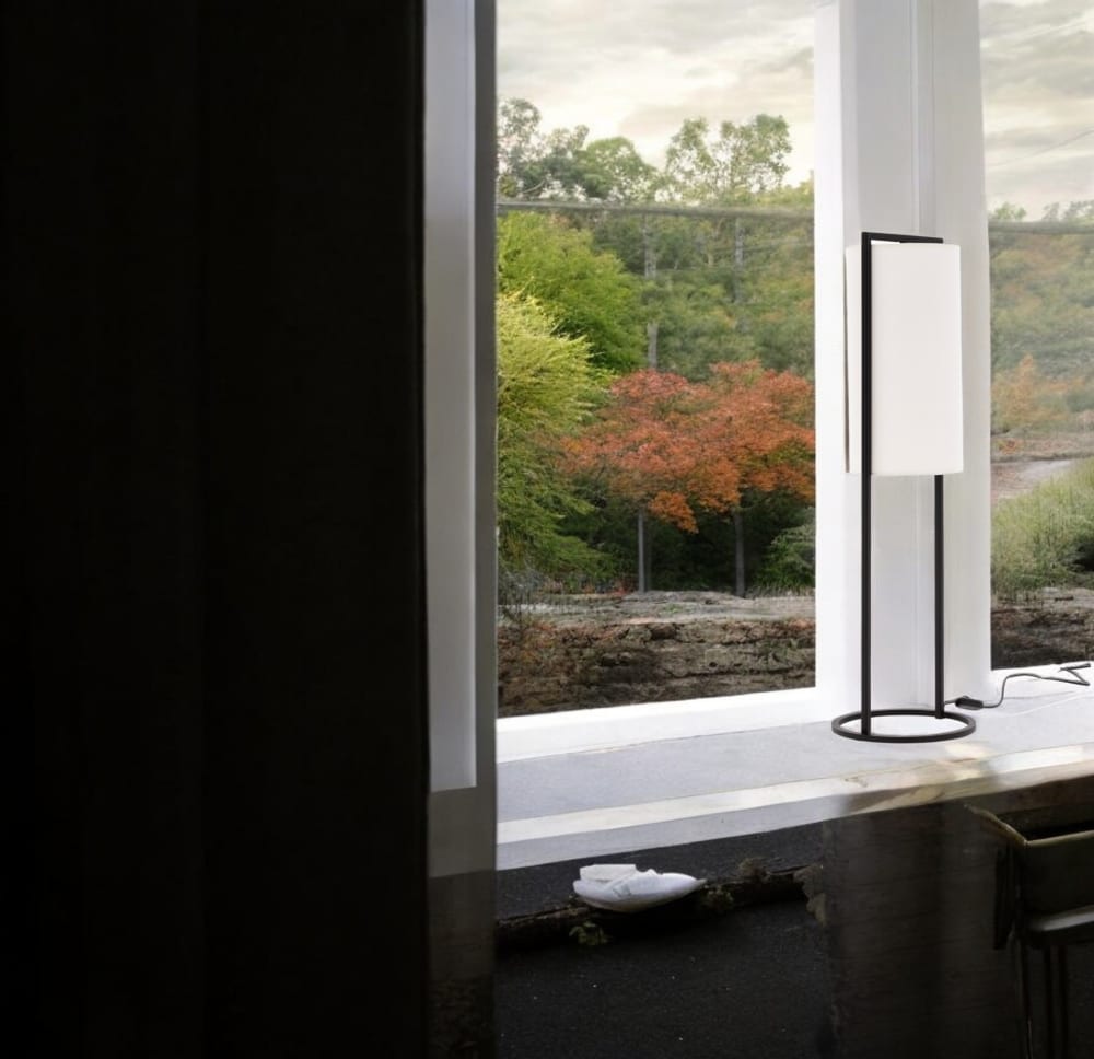 Lampe à poser en métal, blanc H : 79cm — vue 3