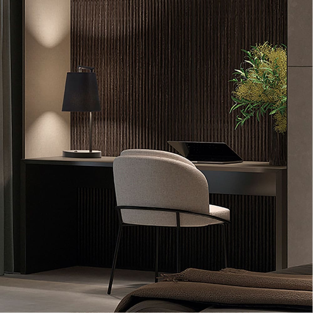 Lampe à poser en métal, noir H : 44cm — vue 3