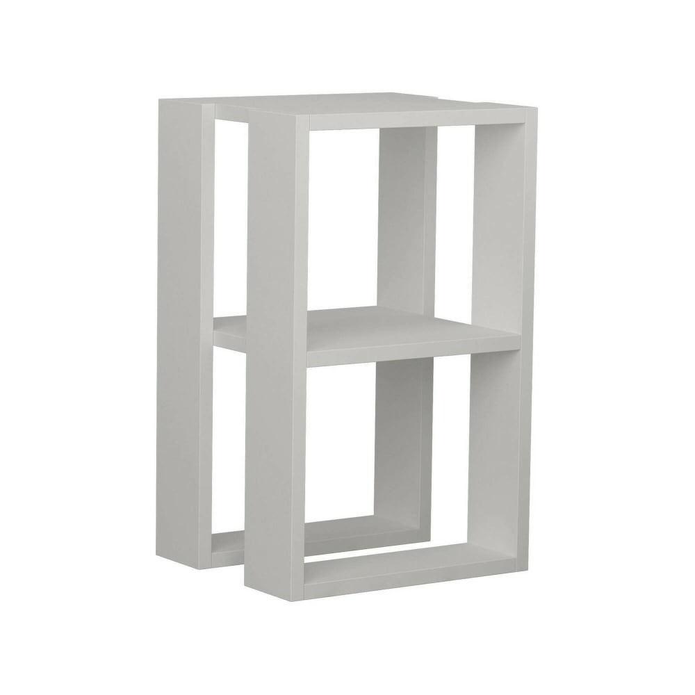 Chevet effet bois blanc 30x30h55 cm