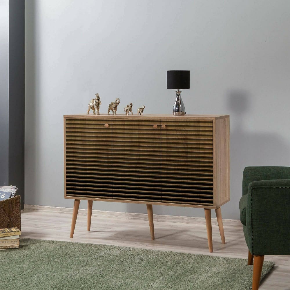 Sideboard in Eichenholzoptik 120x36h90 cm - Maisons Du Monde