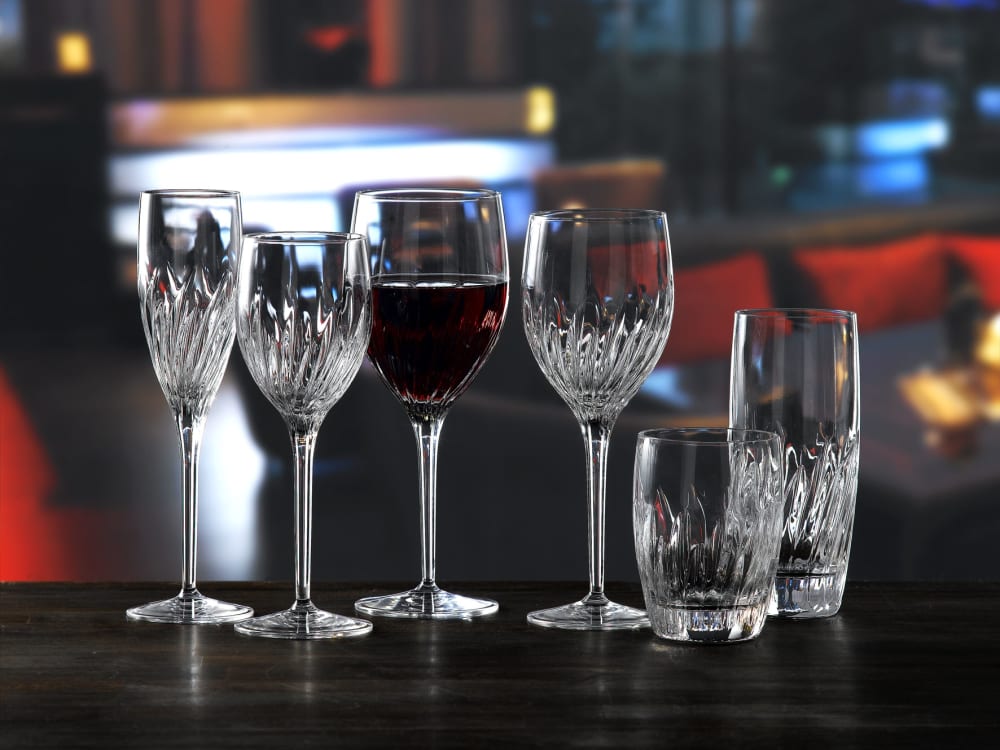 Lot de 6 Flûtes à champagne en Cristallin, transparent, 20 cl - Maisons du Monde