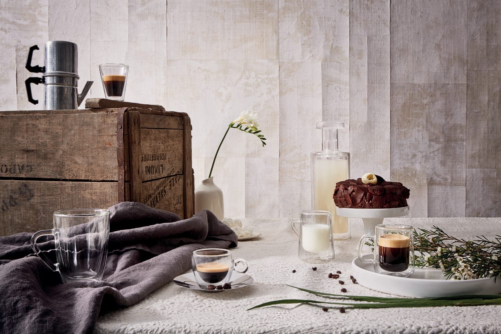 Lot de 2 Tasses à café en Verre double paroi, transparent, 32 cl - Maisons du Monde