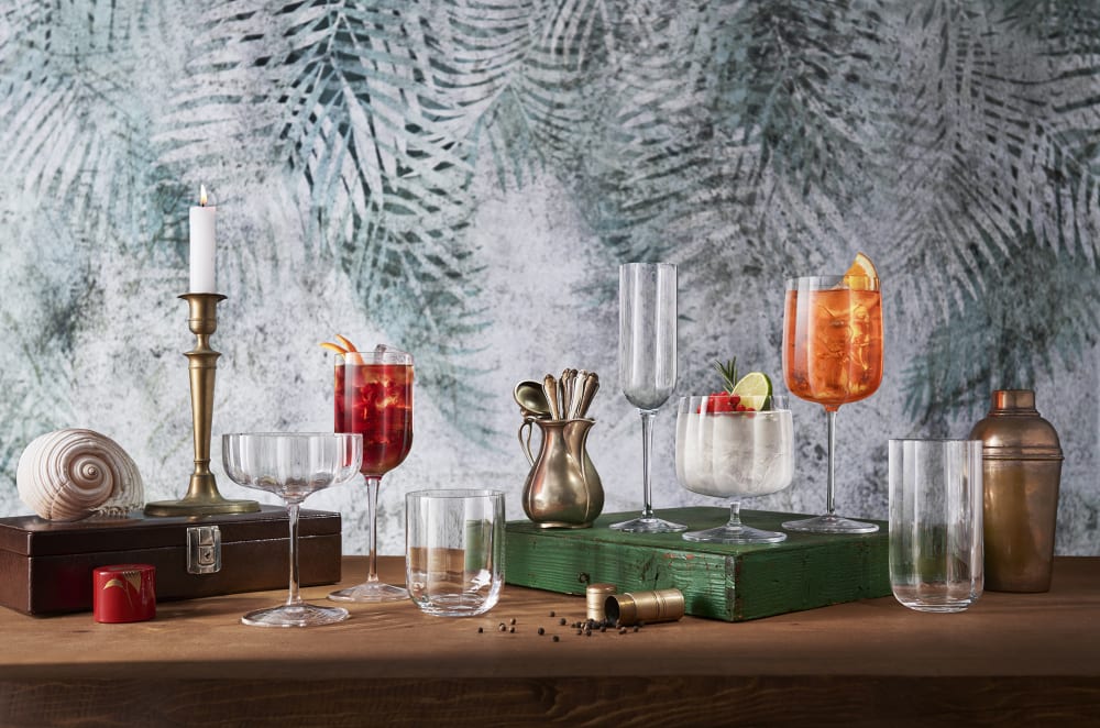 Lot de 4 Verres à cocktail en Cristallin, transparent, 55 cl - Maisons du Monde