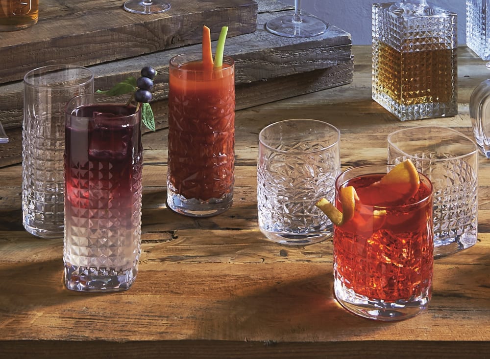 Lot de 6 Verres à whisky en Cristallin, transparent, 38 cl - Maisons du Monde