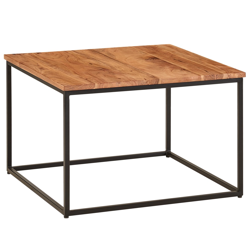Table basse carrée en bois massif d'acacia, marron Table basse carrée en bois massif d'acacia, marron