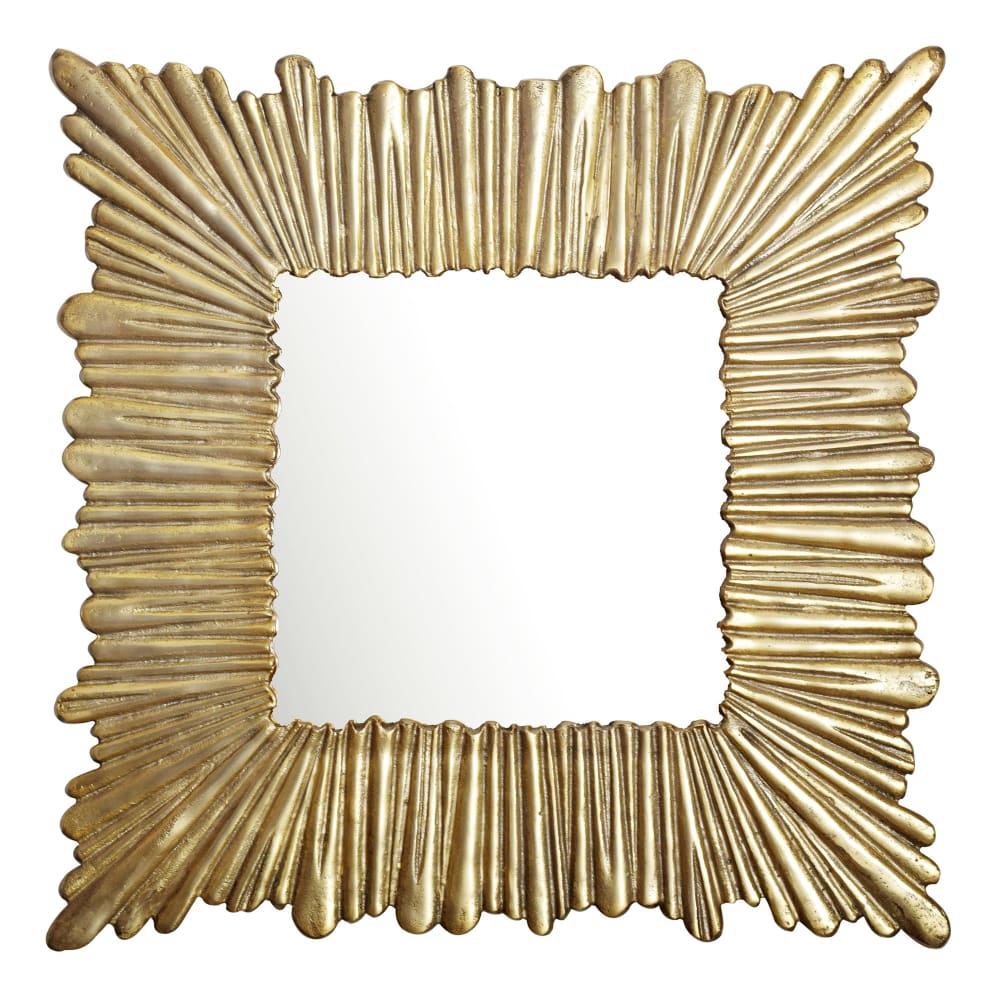 FineBuy Wandspiegel aus Glas, Gold style modern Gold Glas