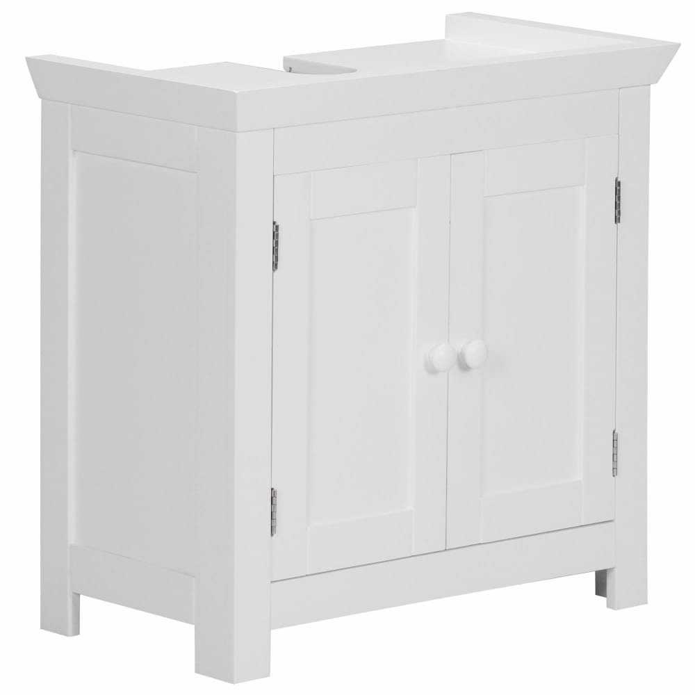 Waschbeckenunterschrank Mit 2 TüRen Aus Mdf, Weiß