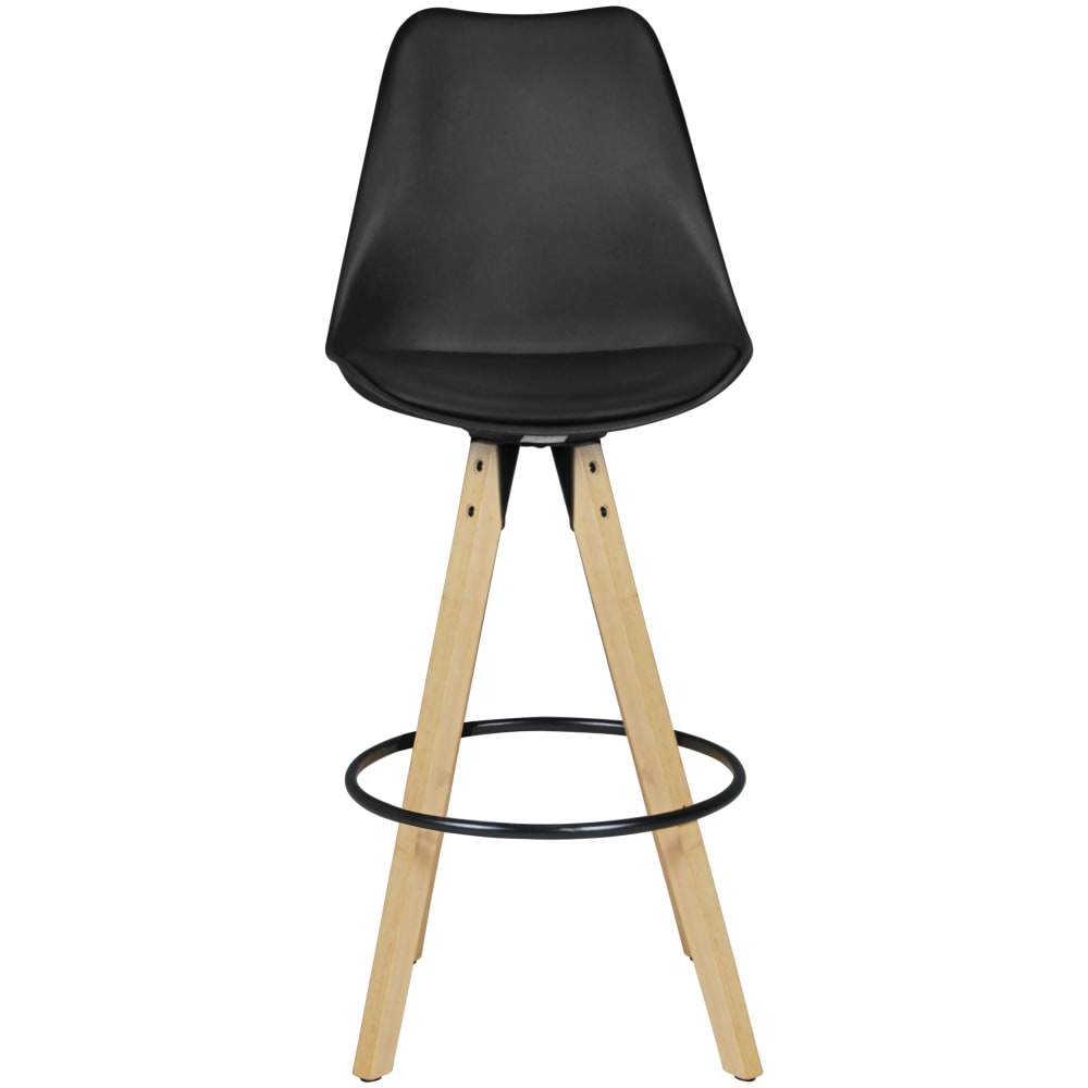 2er Set Barhocker aus Stoff, Schwarz - Maisons Du Monde