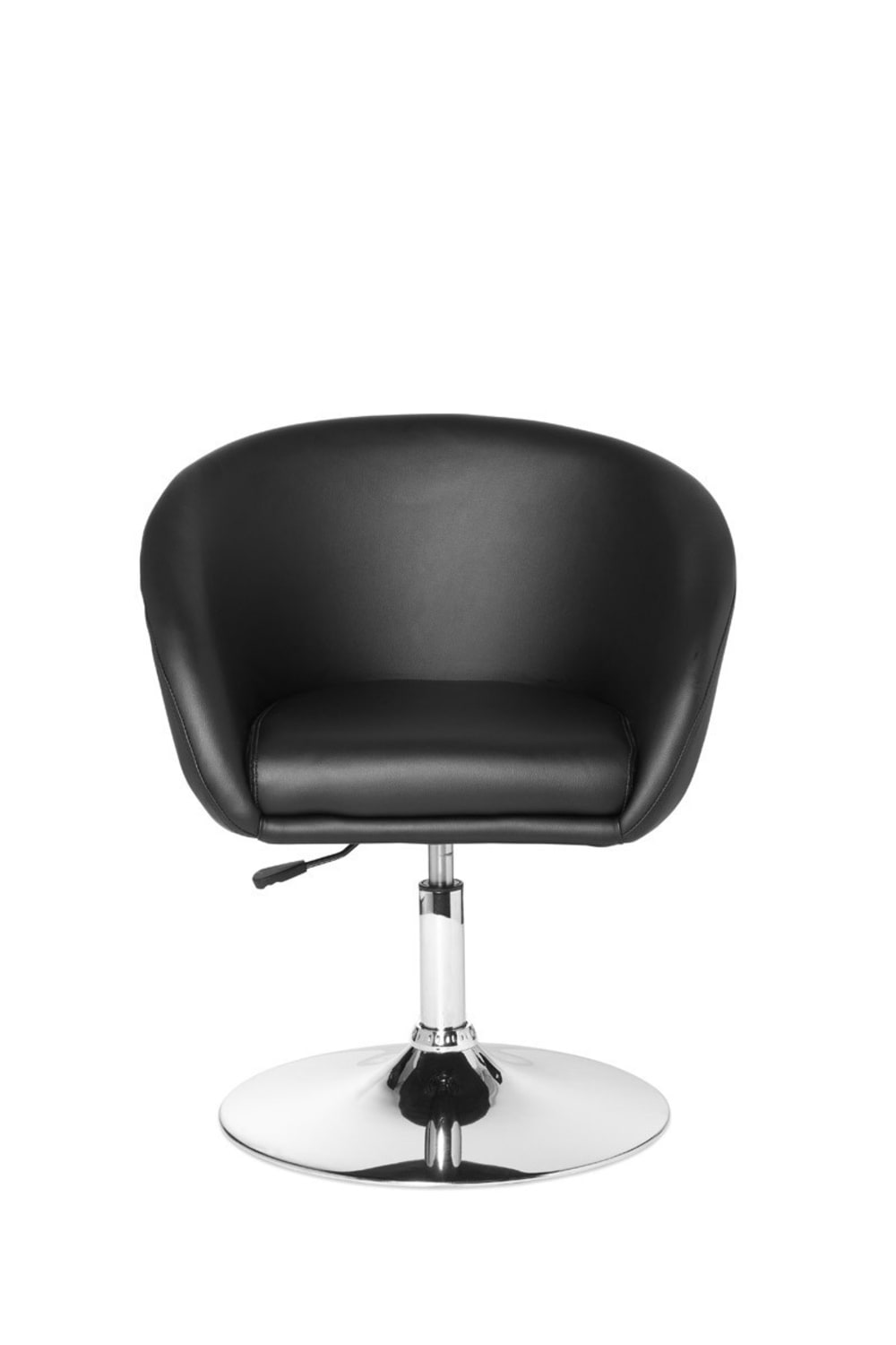 Relaxsessel drehbar aus Kunstleder, Schwarz - Maisons Du Monde