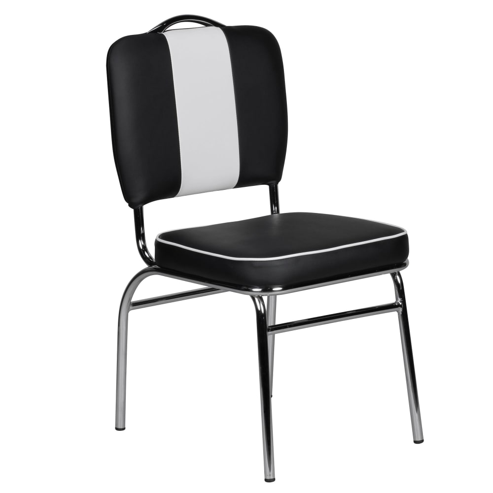 Chaise de salle à manger style american diner en similicuir, noir Chaise de salle à manger style american diner en similicuir, noir