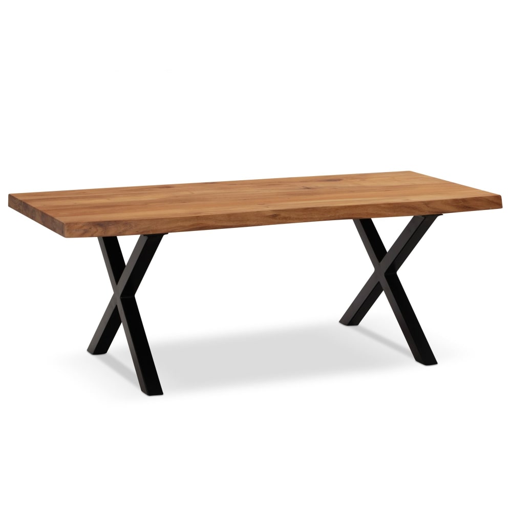 Table basse rectangulaire en bois massif d'acacia, marron Table basse rectangulaire en bois massif d'acacia, marron