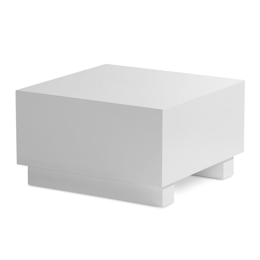 Couchtisch quadratisch aus MDF, Weiß Hochglanz - Maisons Du Monde