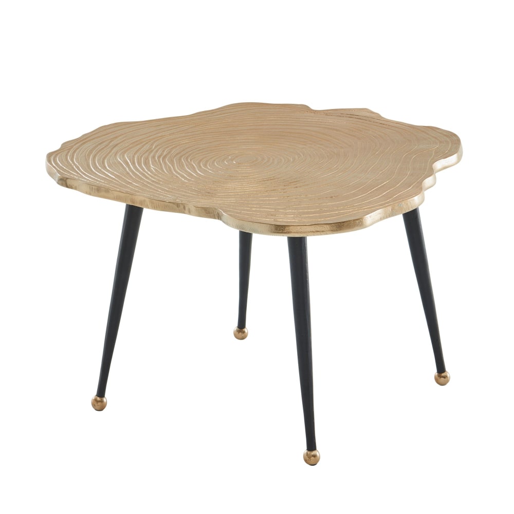 Table basse en aluminium, doré