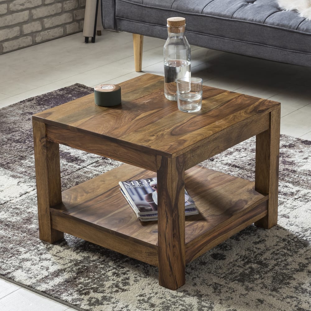 Couchtisch mit Ablage aus Sheesham, Braun - Maisons Du Monde