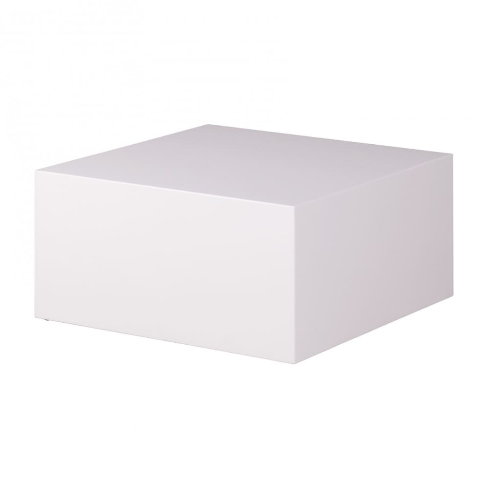 Table basse laquée brillante en mdf, blanc