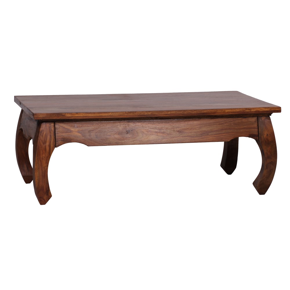 FineBuy Couchtisch orientalisch aus Sheeshamholz, Braun style modern Braun