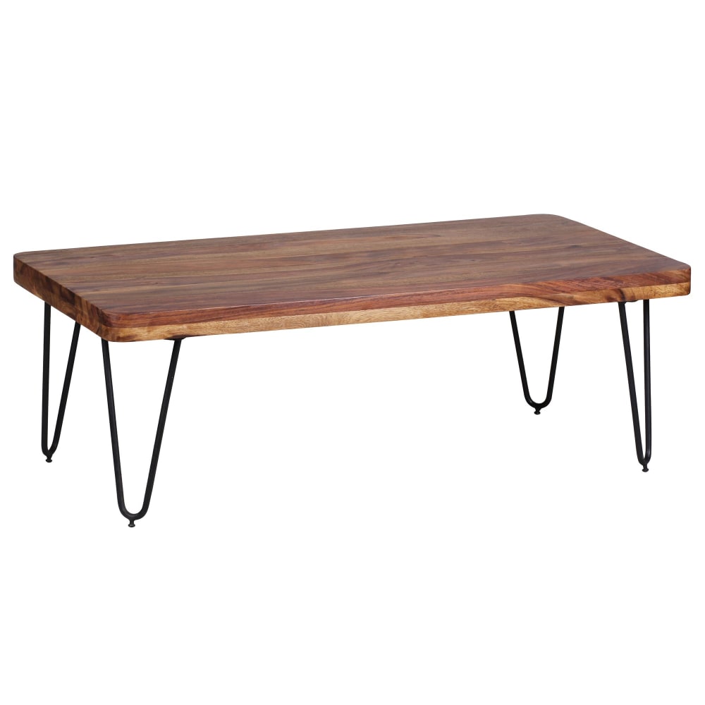 Table basse pieds épingle en sheesham, marron Table basse pieds épingle en sheesham, marron
