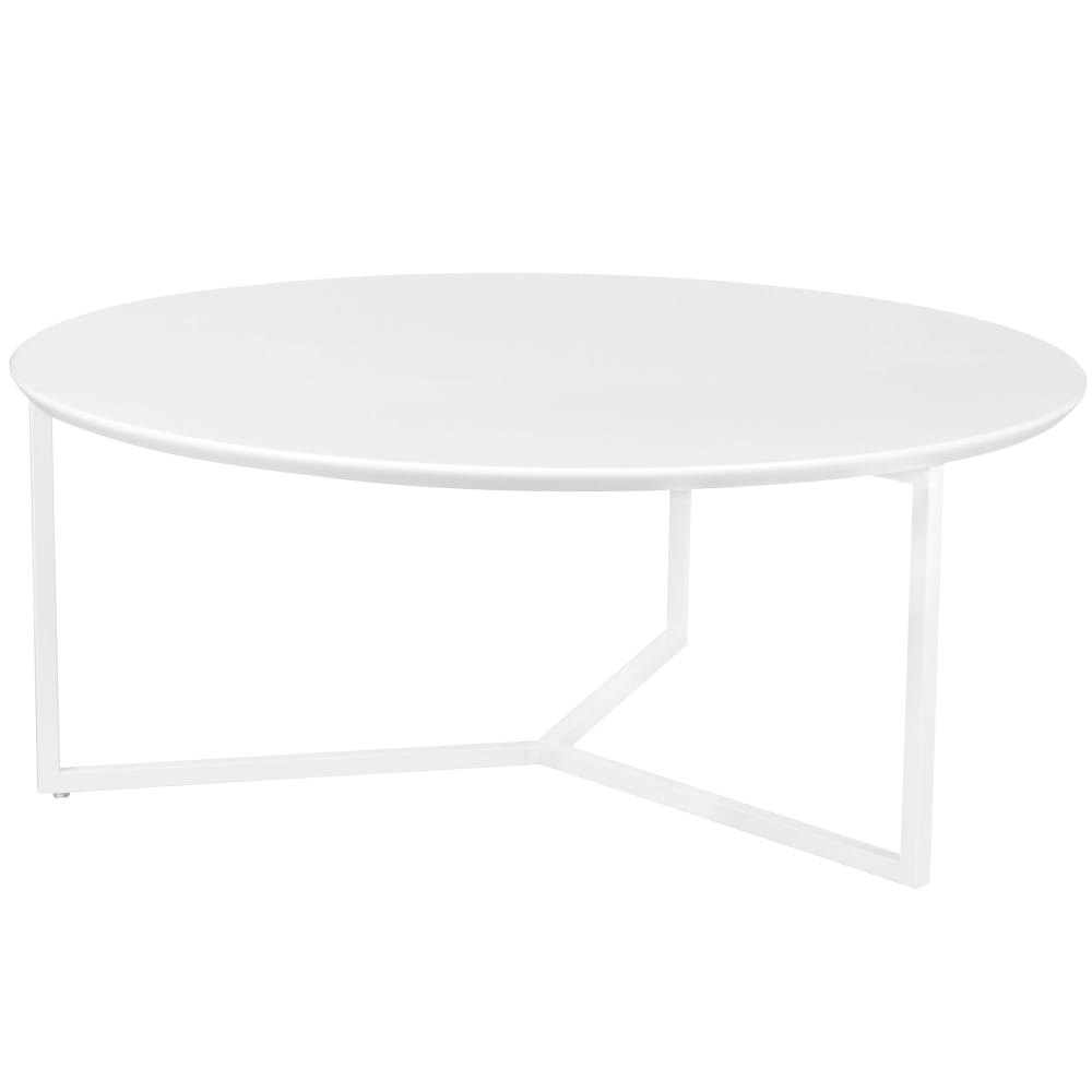 Table basse ronde 88 cm en mdf, blanc Table basse ronde 88 cm en mdf, blanc