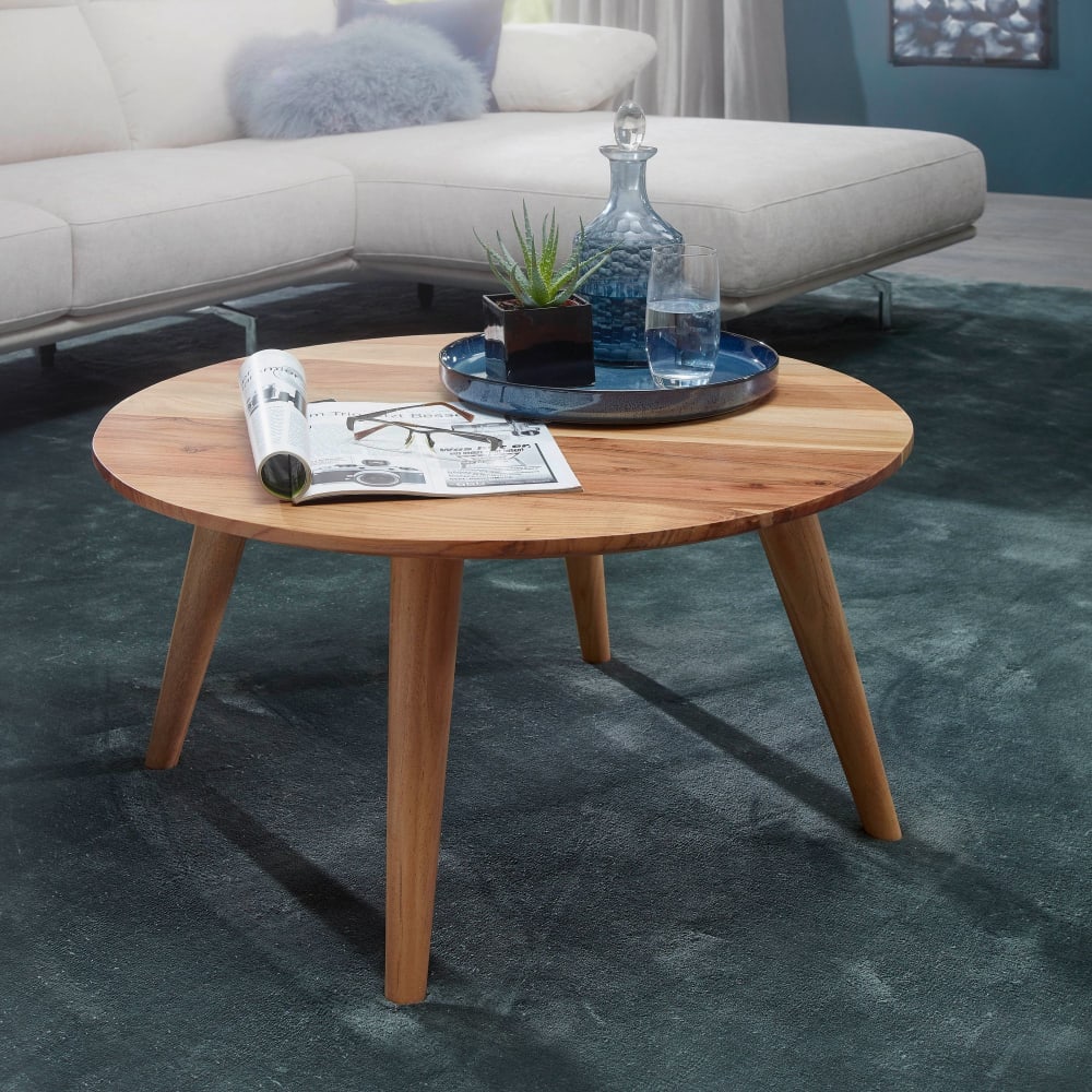Couchtisch D75 cm aus Akazie, Braun - Maisons Du Monde