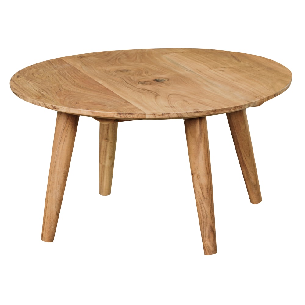 Table basse d75 cm en acacia, marron