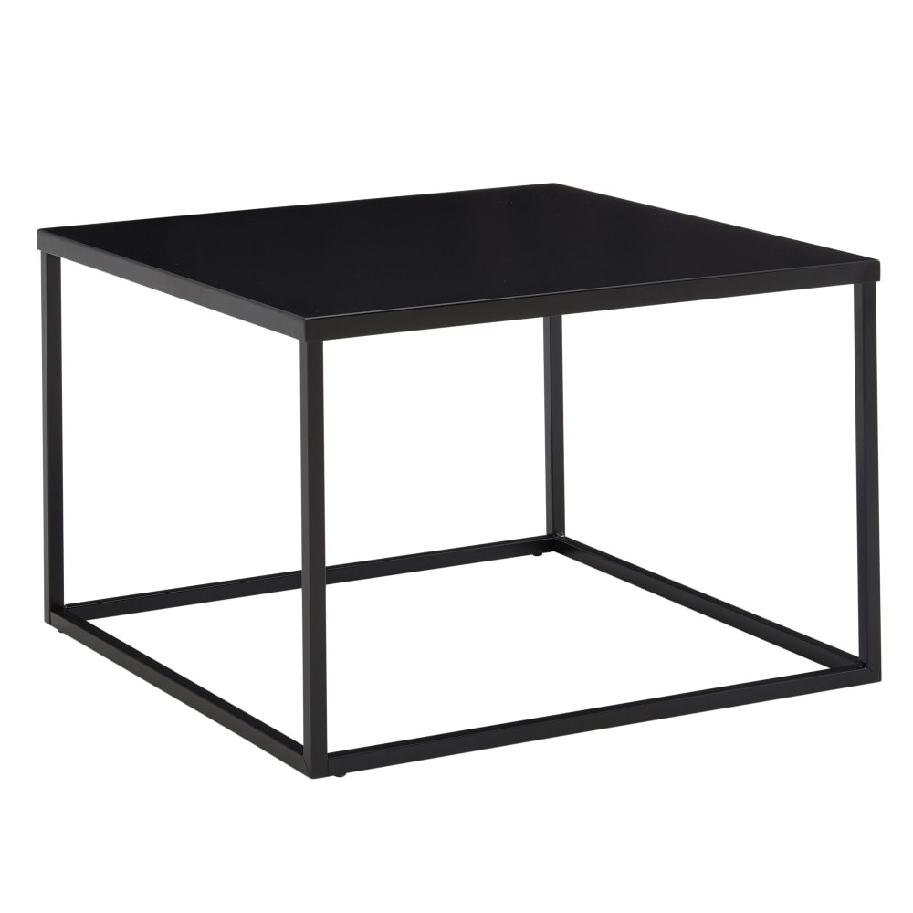 Table basse carrée en métal, noir Table basse carrée en métal, noir