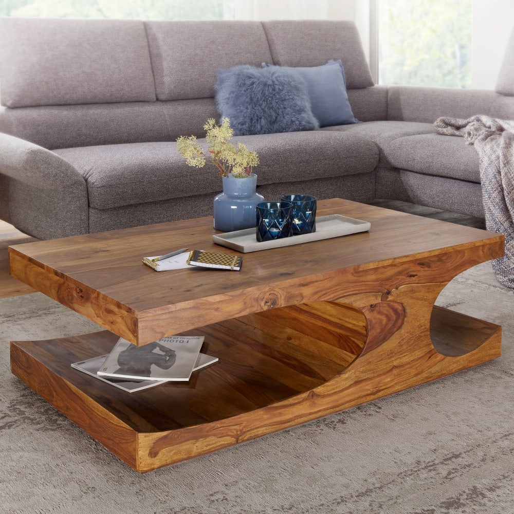 Couchtisch extravagant aus Sheesham, Braun - Maisons Du Monde