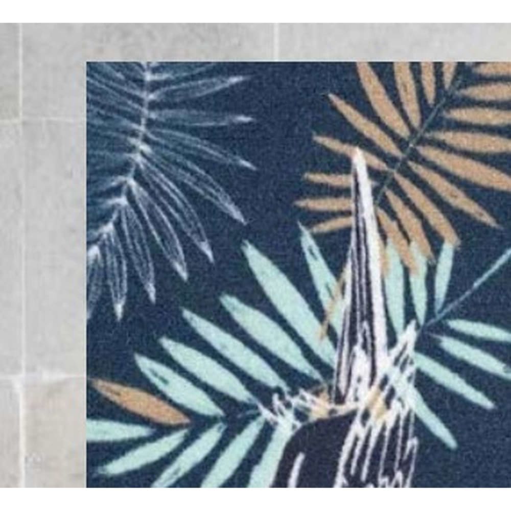Tapis en velours imprimé bleu 50 x 80 cm — vue 4