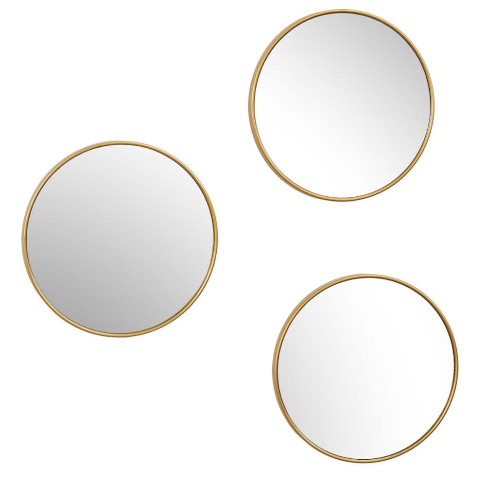 Lot de 3 miroirs diam 26cm
