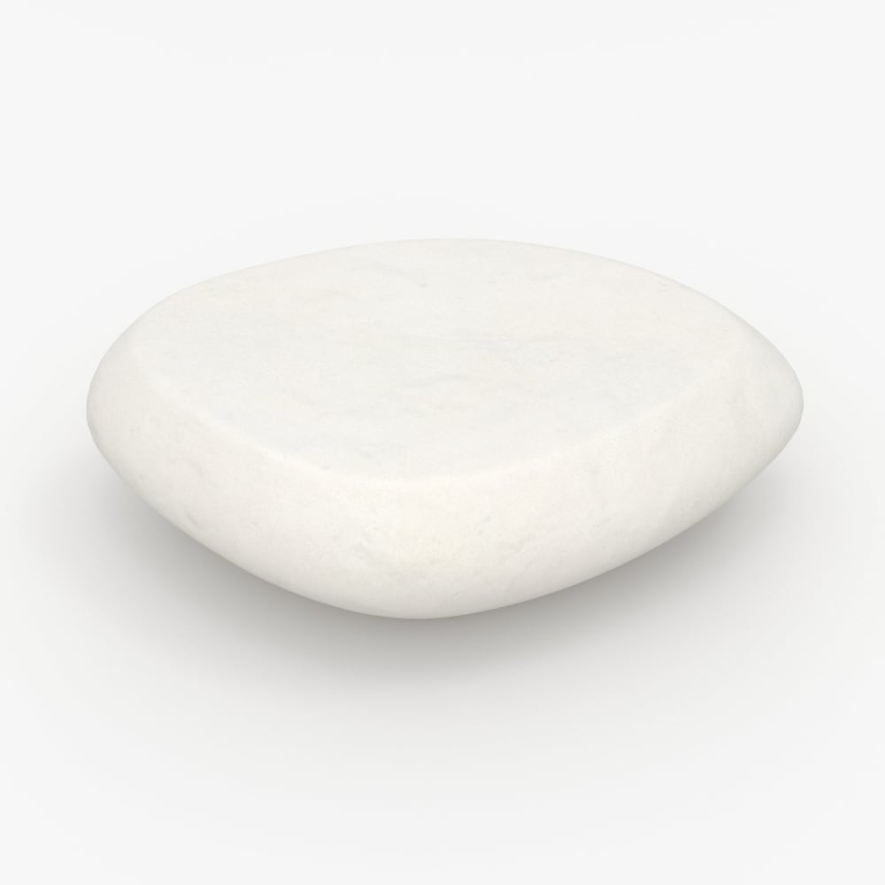 mesa baja ovalada crudo fibra de arcilla efecto hormigon 105 cm
