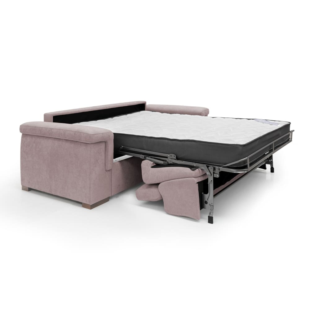 Canapé convertible matelas h18 240 cm rose