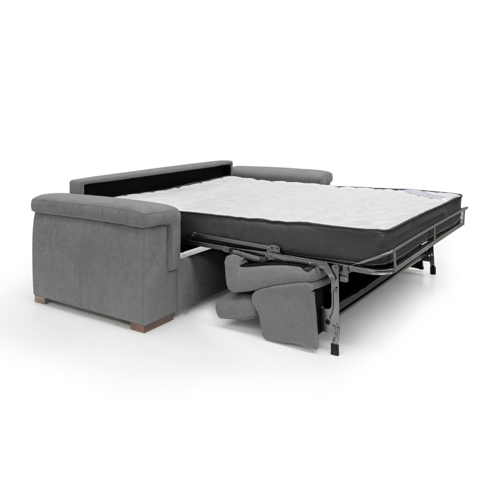 Canapé convertible matelas h18 200 cm gris