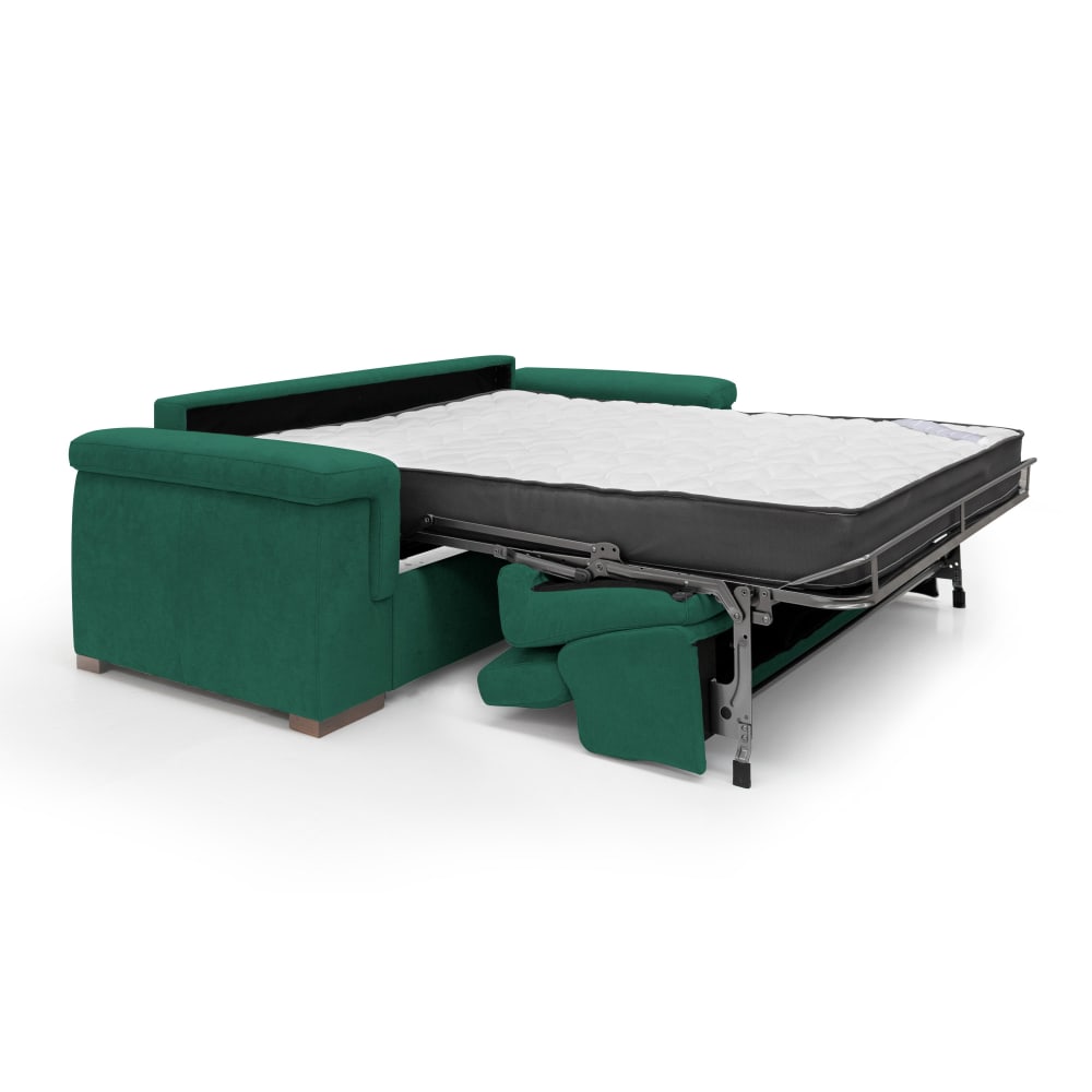 Canapé convertible matelas h18 200 cm vert