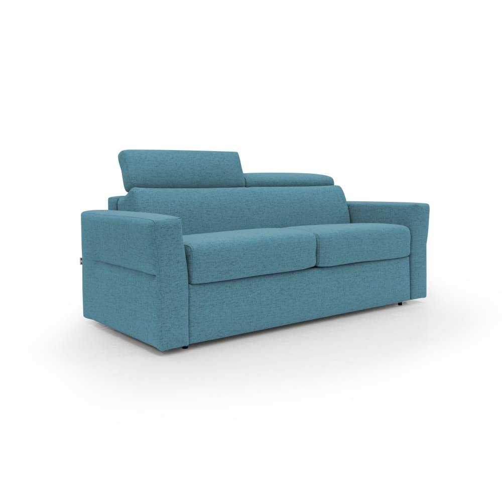 Canapé lit matelas h18 - bleu ciel